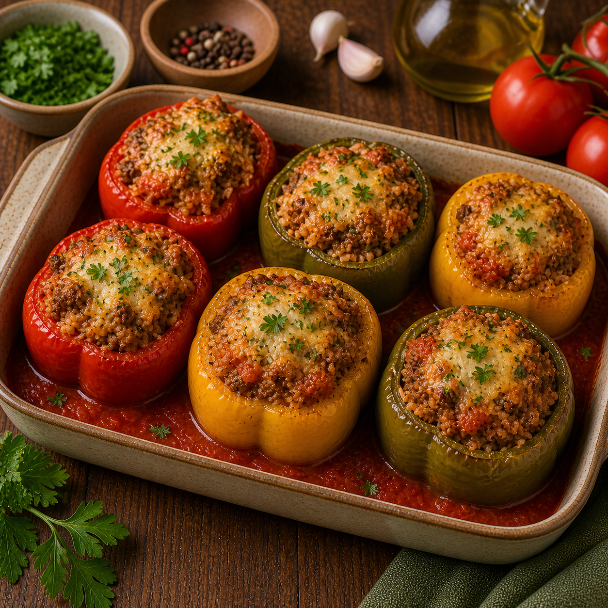 Gefüllte Paprika